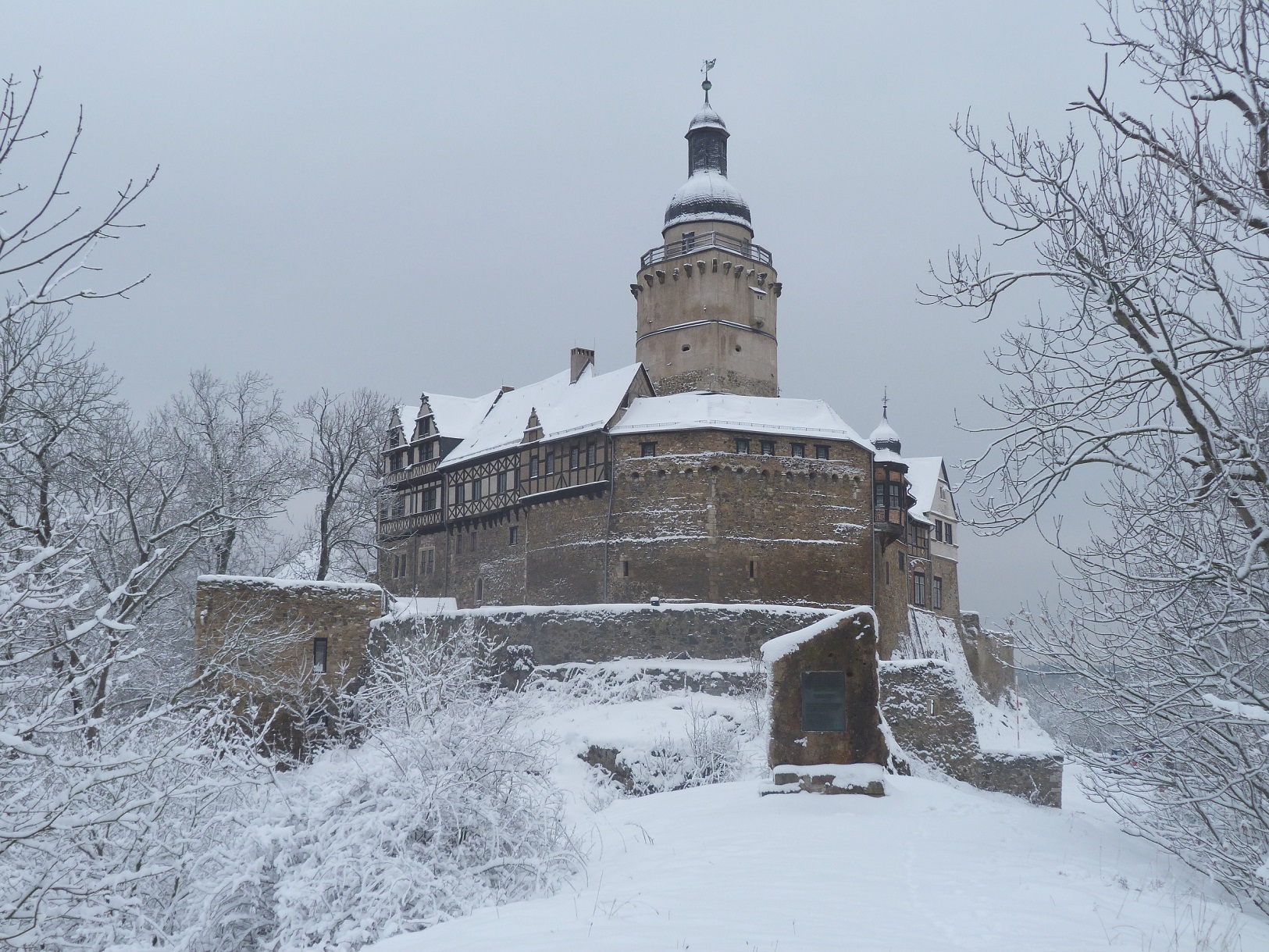 Burg Falkenstein Winter Kulturstiftung Sachsen Anhalt Museum Burg Falkenstein