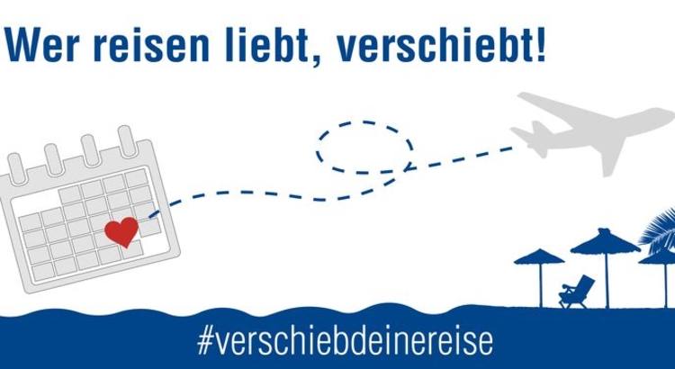 Logo Verschiebe deine Reise ©DRV #verschiebdeinereise