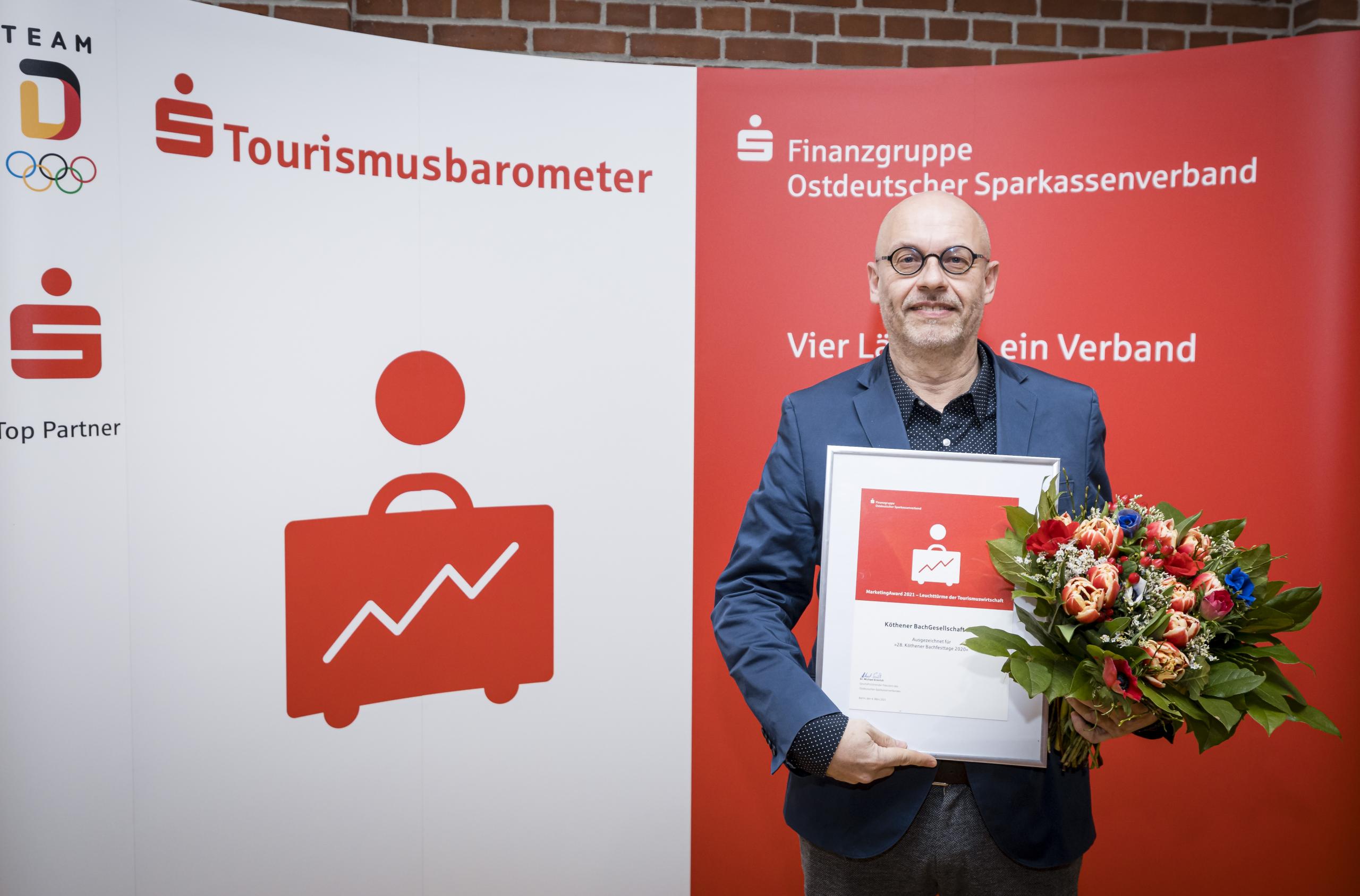 Den Preis nahm der Intendant der Bachfesttage, Folkert Uhde, entgegen.