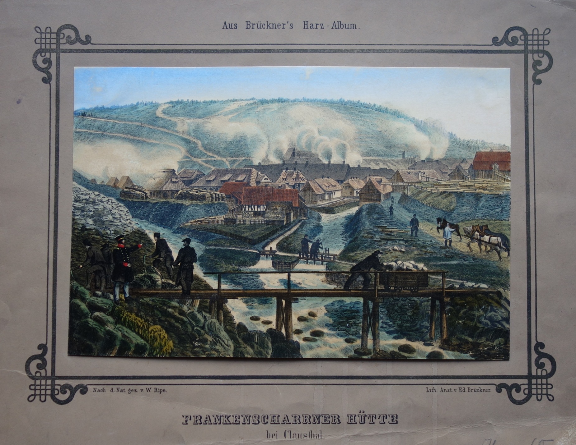 Zeichnung Frankenscharrner Hütte in Clausthal-Zellerfeld