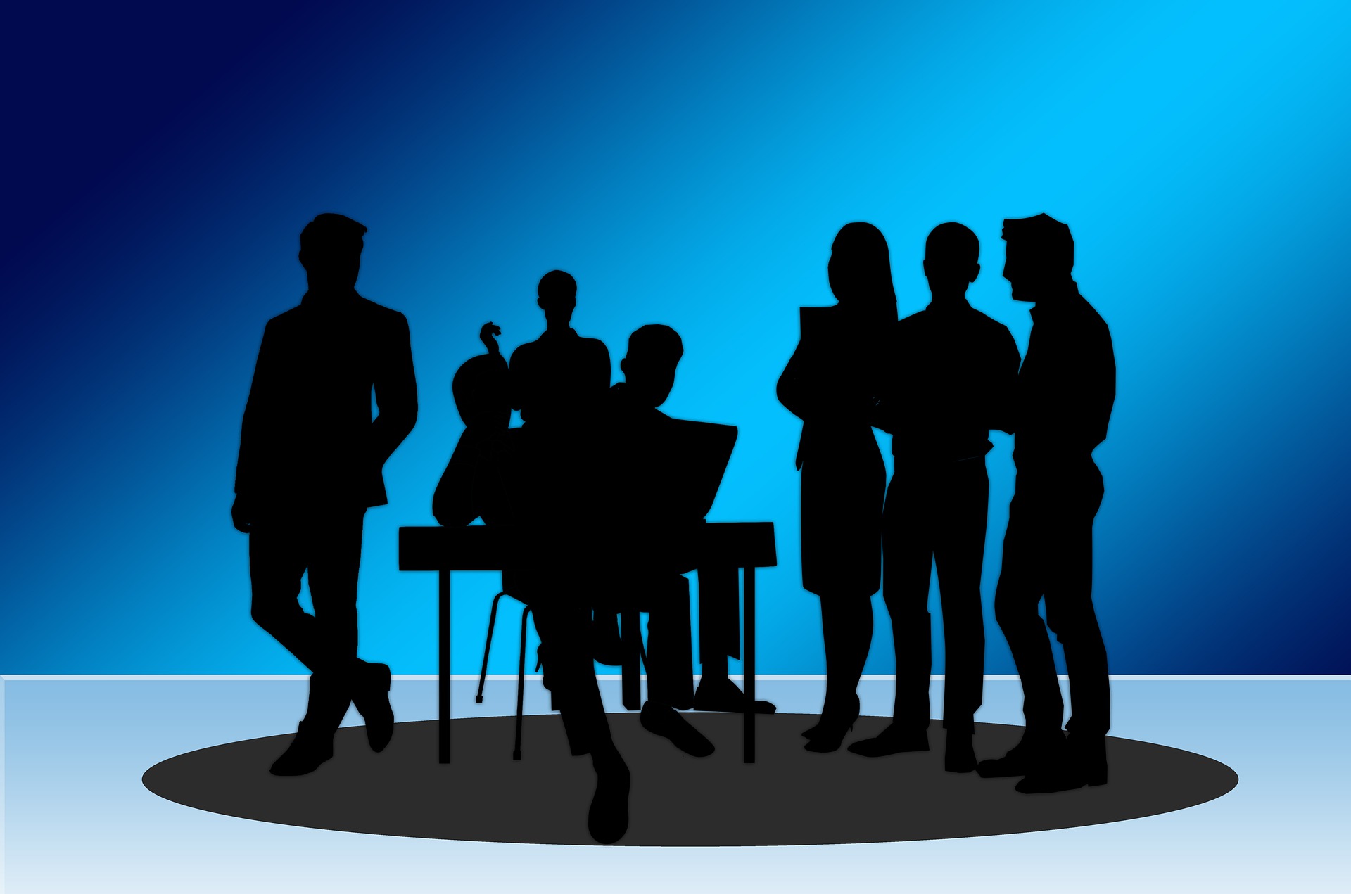 Illustration eines Teams