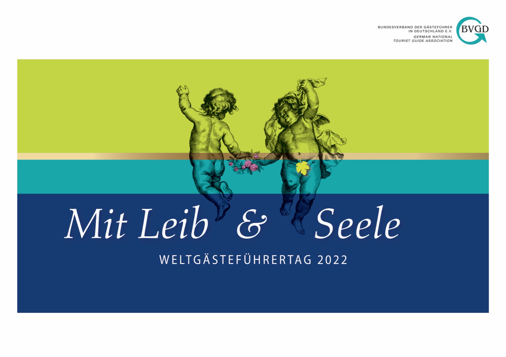 Banner Ankündigung Weltgästeführertag 2022 unter dem Motto "Mit Leib und Seele"