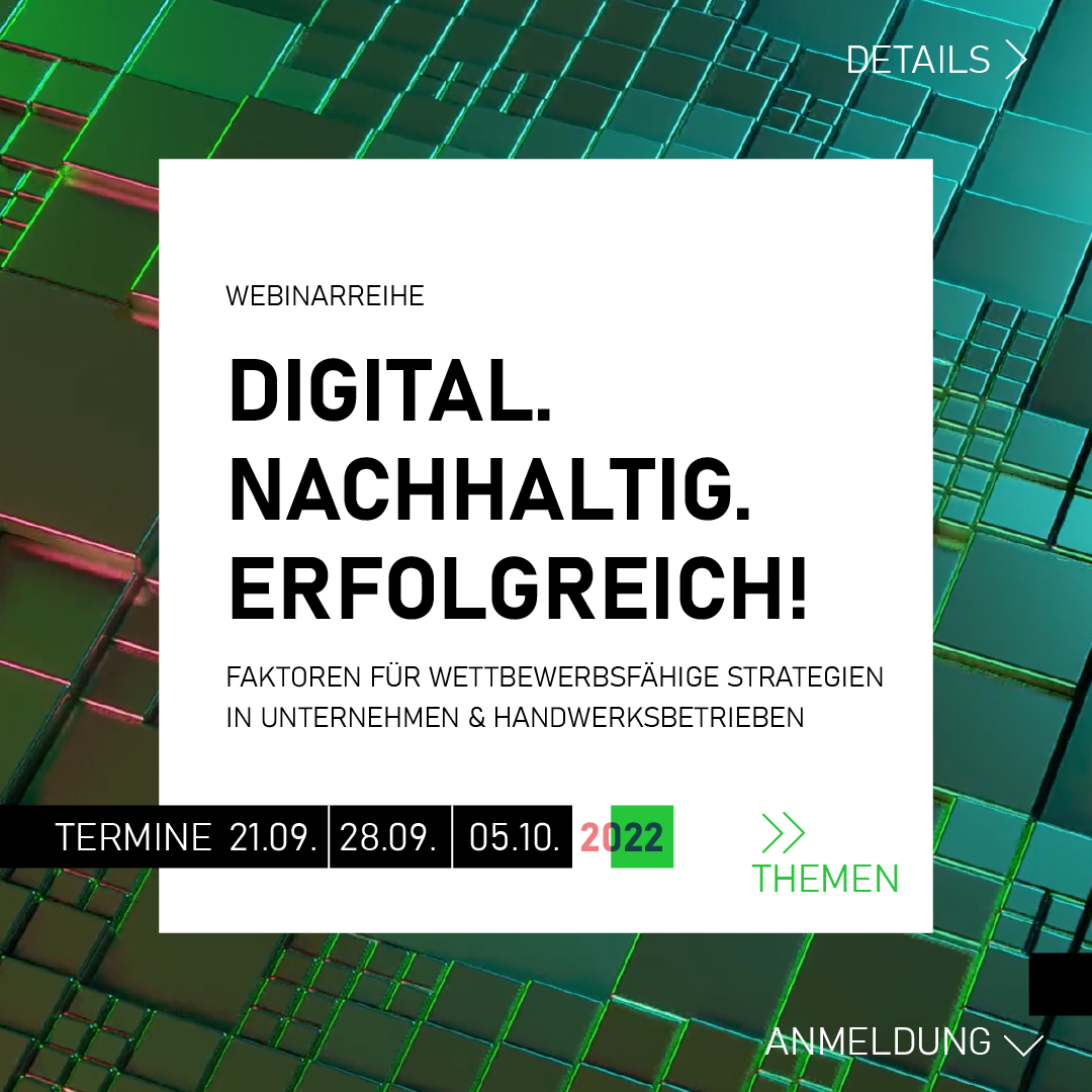 DIGITAL. NACHHALTIG. ERFOLGREICH! ©Mittelstand-Digital Zentrum Magdeburg Teaser