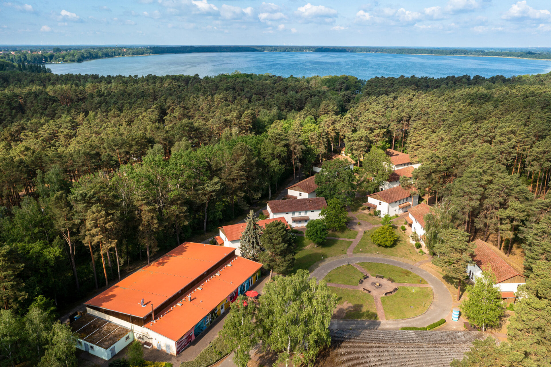 Blick auf IDA Arendsee von oben