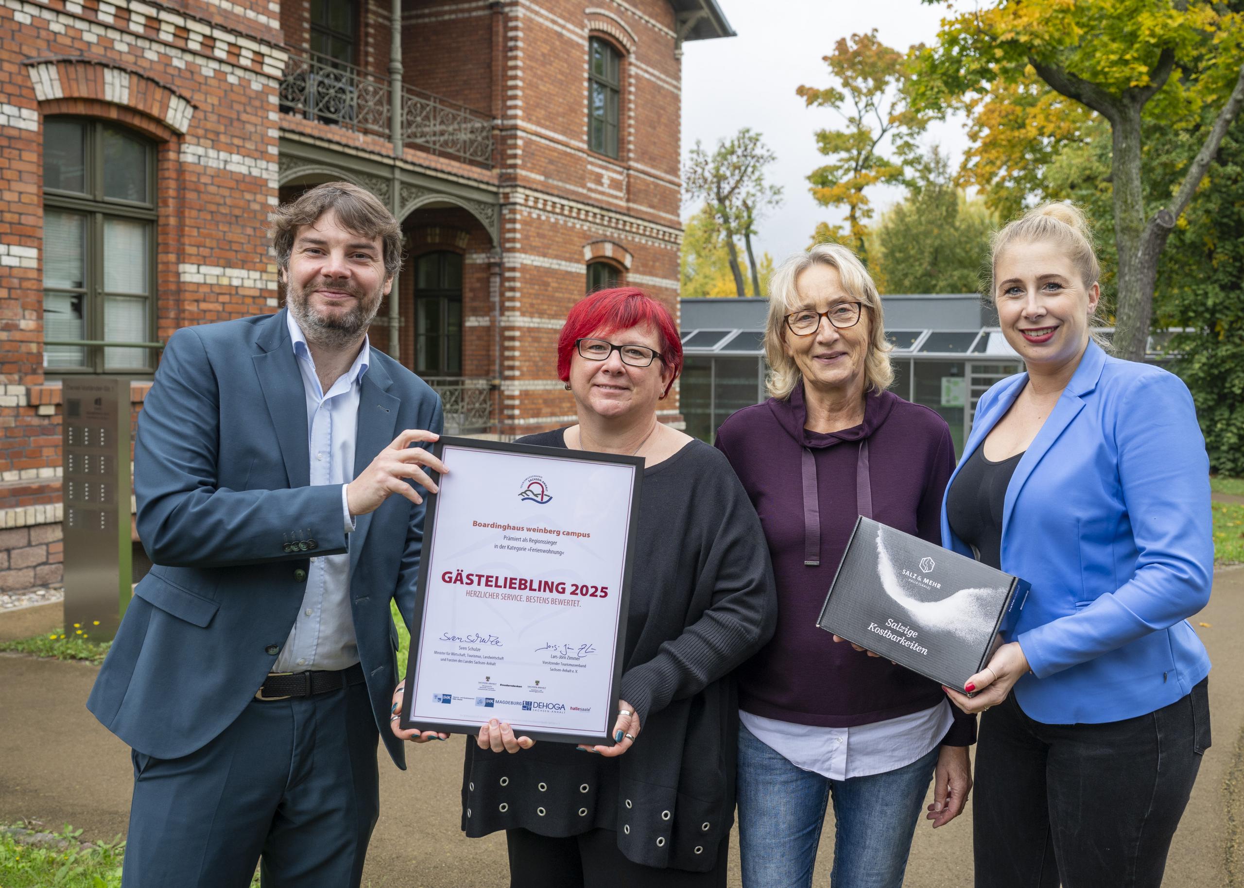 Auszeichnung für das Boardinghaus weinberg campus der GWG Halle Neustadt mbh