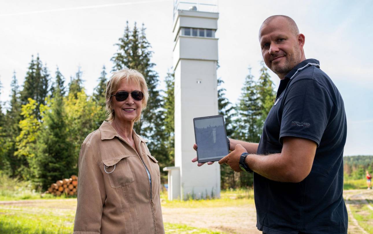 Inge Winkel und Tino Franke vom Grenzlandmuseum ©HTV Multi Media Guide