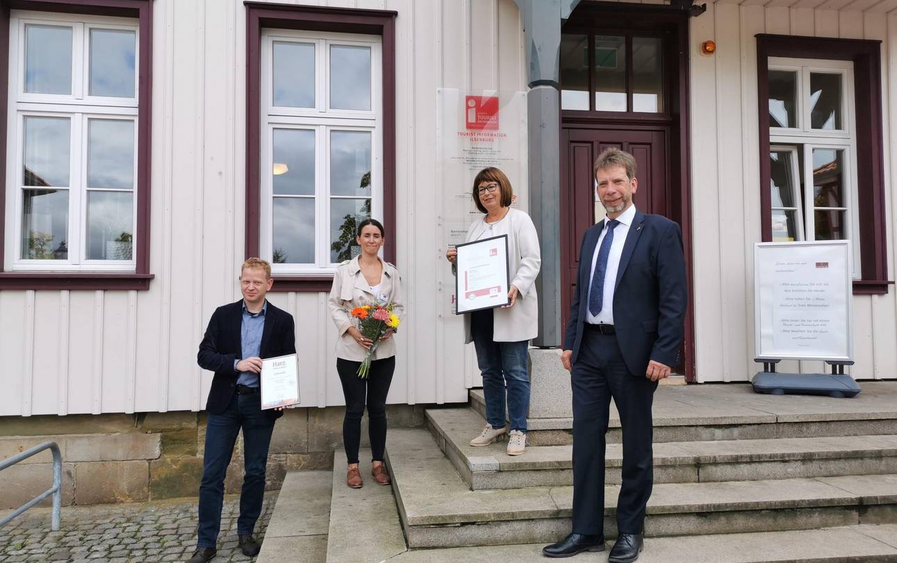 Ilsenburg Uebergabe i Marke Harz Information, c htv