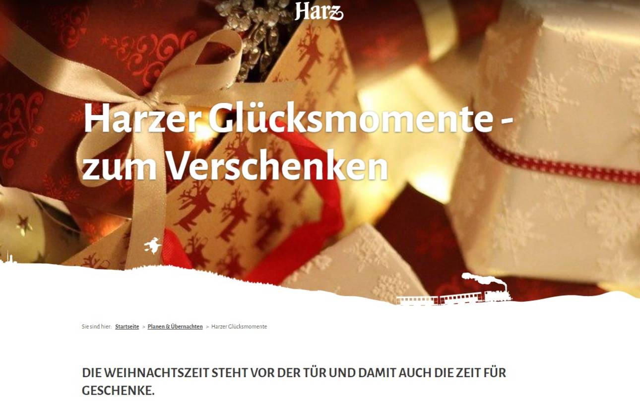 Website Harzer Gluecksmomente HTV