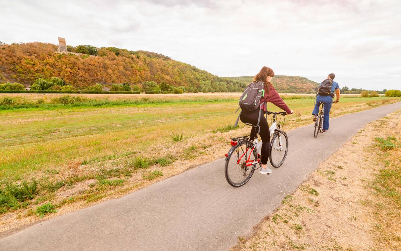 Radwandertag auf dem Unstrut-Radweg ©Saale-Unstrut-Tourismus e.V. Radfahrer auf dem Flussradweg