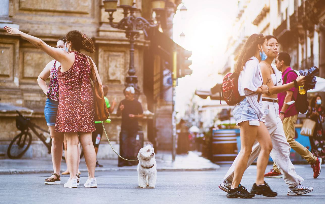 Menschen auf der Straße