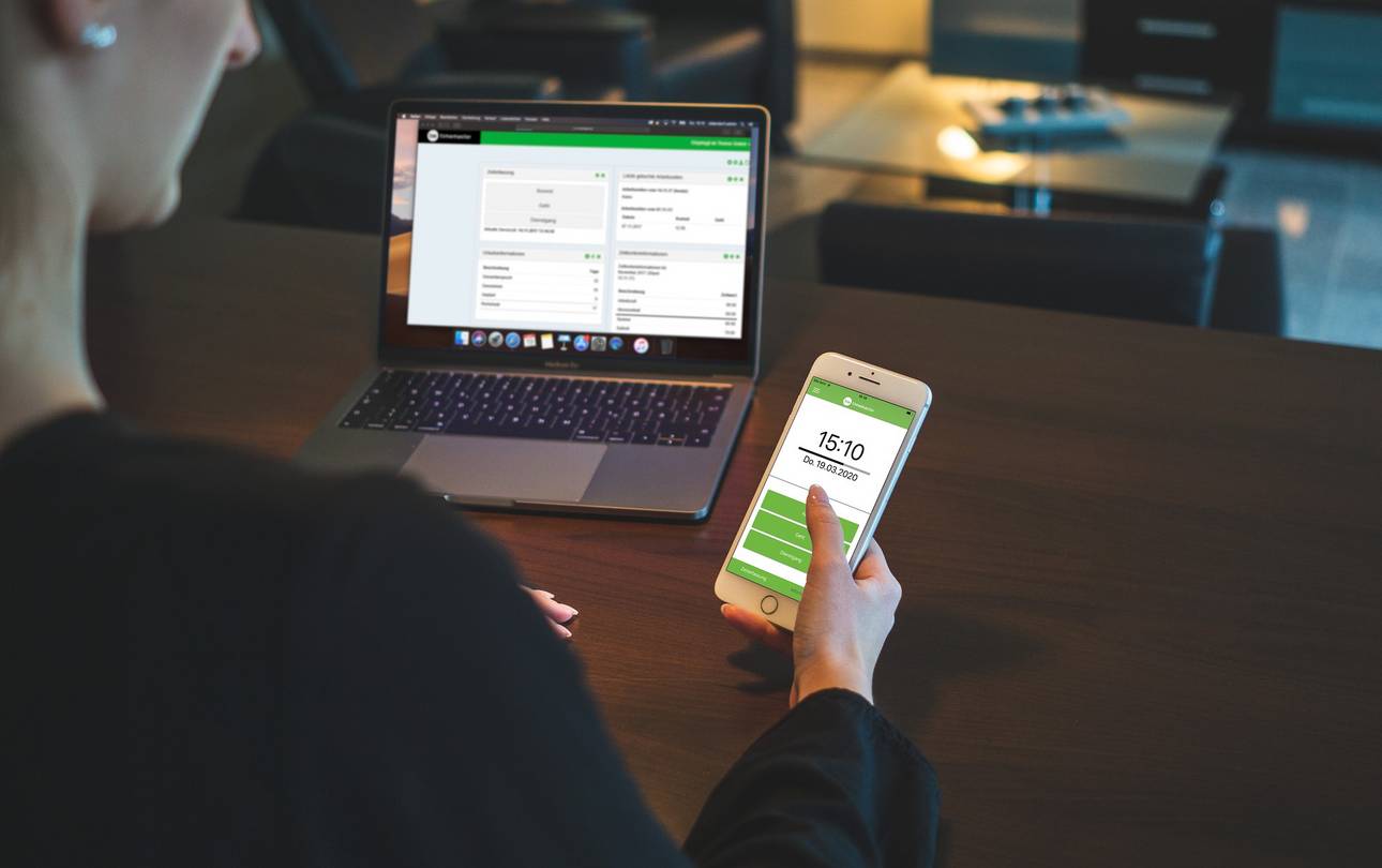 Zeiterfassung am Handy