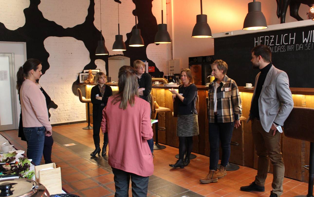 Eine Gruppe in der break-out-Session