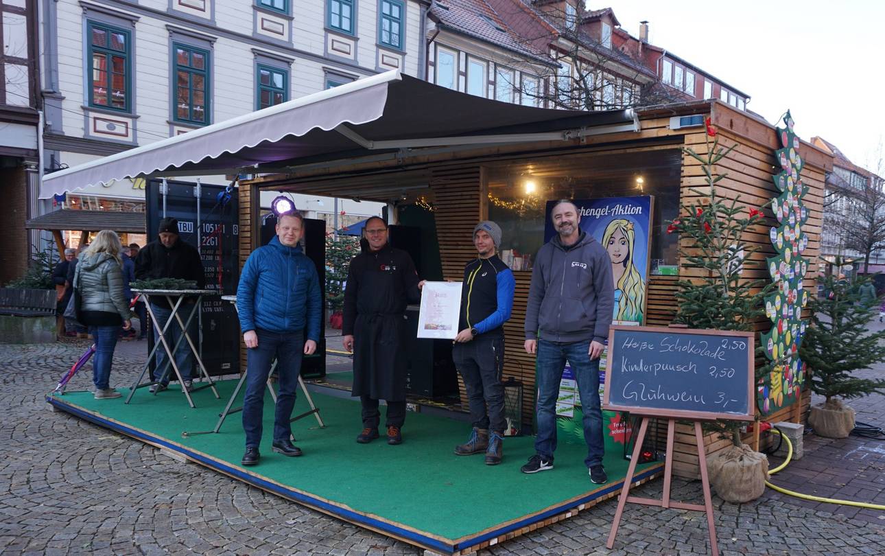 Urkundenübergabe Event-Container