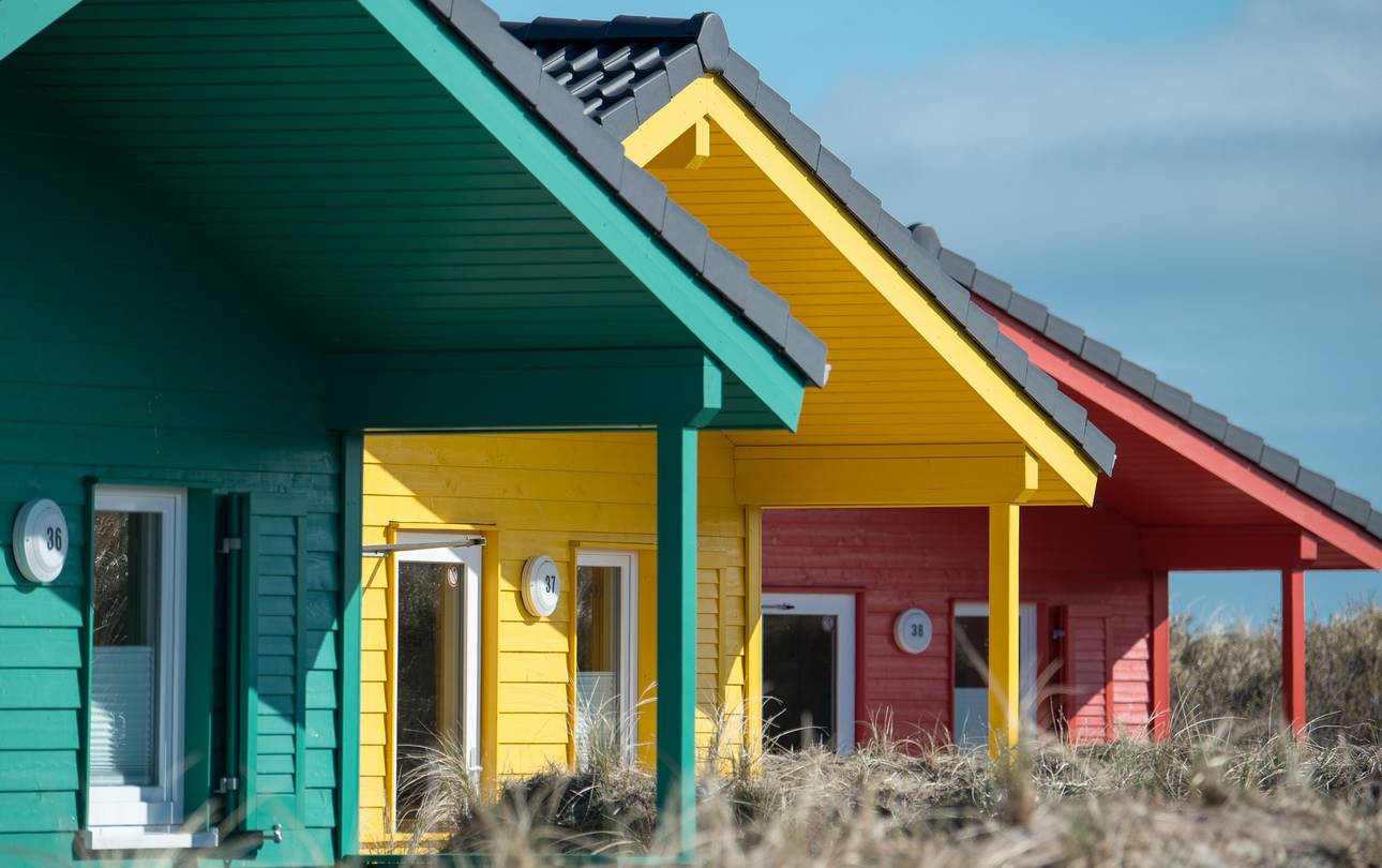 Bunte Ferienhäuser
