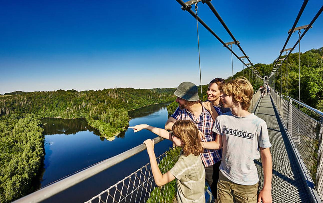 Digitale Besuchererfassung und -lenkung im Harz ©Investitions- und Marketinggesellschaft Sachsen-Anhalt mbH/Lüder Lindau Titan RT Hängebrücke Harzdrenalin an der Rappbodetalsperre