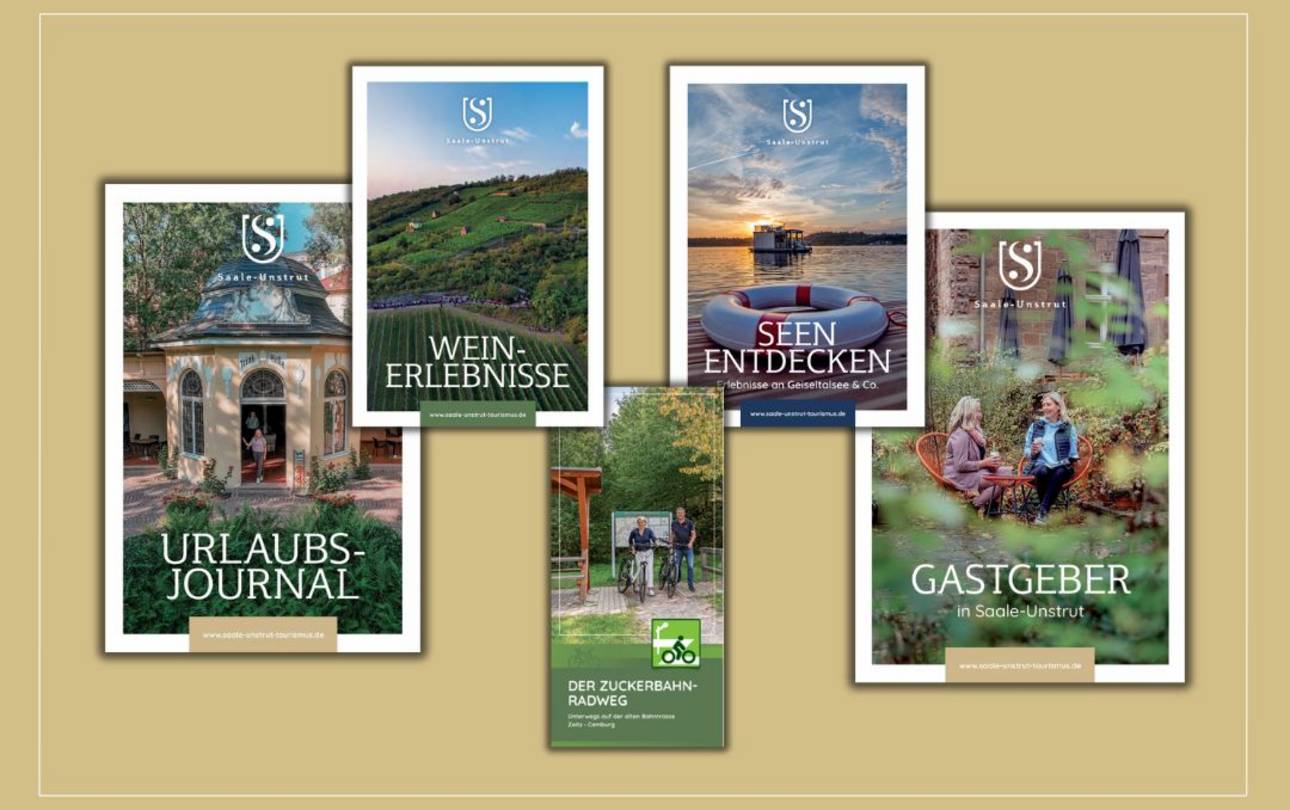 20250513 pm sut broschueren neu ©Saale-Unstrut Tourismus GmbH Broschüren-Übersicht Saale-Unstrut