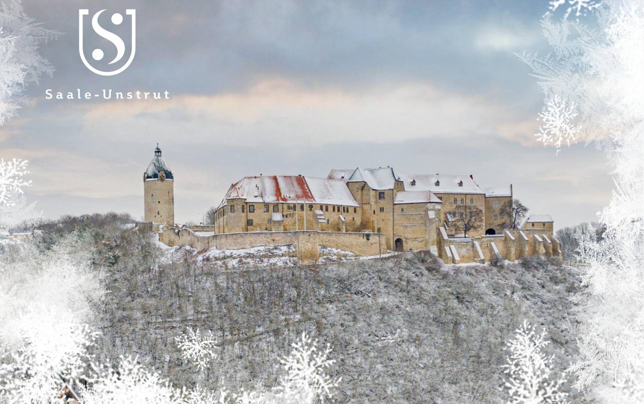Winterzauber in Saale-Unstrut ©Saale-Unstrut-Tourismus e.V., Falko Matte postkarte winterkampagne entdecke was du zu kennen glaubst. 3