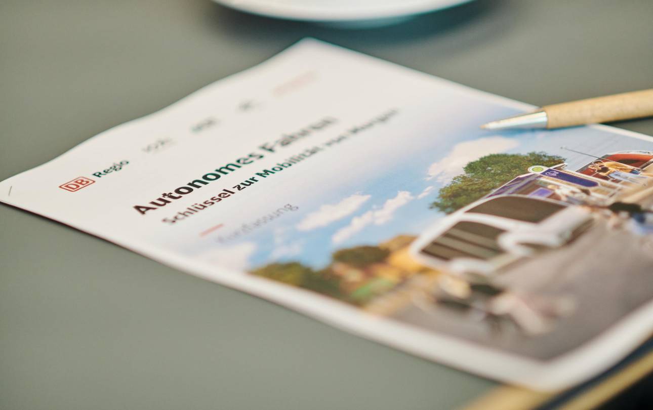 db292383 ©Deutsche Bahn AG / Dominic Dupont Vorstellung einer Studie zu Autonomen Fahrzeugen im ÖPNV