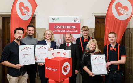Halle Regionalsieger Gaesteliebling Hotel Fewo Pension und Stadtmarketing Halle (c)Jens Schlueter