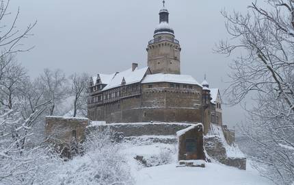 Burg Falkenstein Winter Kulturstiftung Sachsen Anhalt Museum Burg Falkenstein