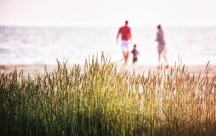 Familie am Strand