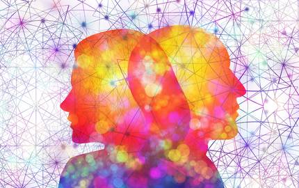 Netzwerk mit Gesichtern