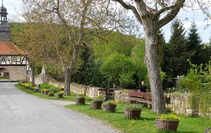 Kloster Michaelstein Klostereingang im Grünen