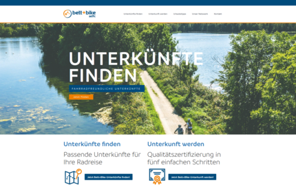 Screenshot der Startseite