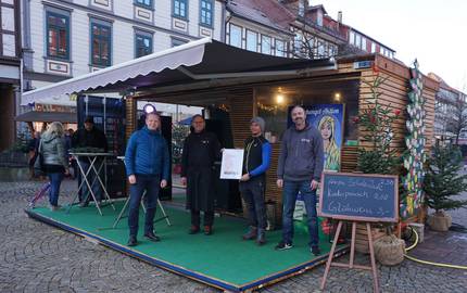 „Typisch Harz“ – Auszeichnung für Event-Container Harz Urkundenübergabe Event-Container
