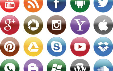 Logos soziale Medien
