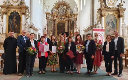 Das Gruppenbild der diesjährigen Preisträger.