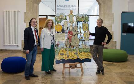 Übergabe des Kunstwerks