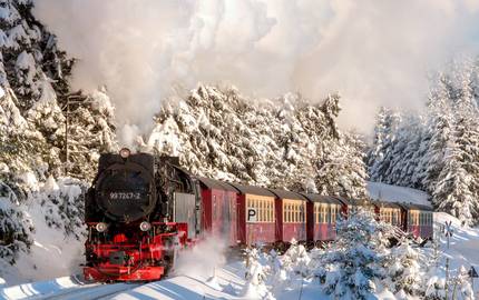 Harzer Schmalspurbahn im Winter