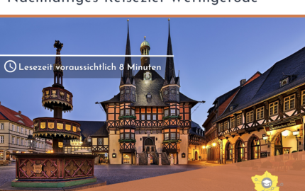 Blick auf das Wernigeröder Rathaus