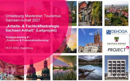 Prozess zur Arbeits- und Fachkräftestrategie für den Sachsen-Anhalt Tourismus gestartet Titelfolie Prozess Fachkräftestrategie