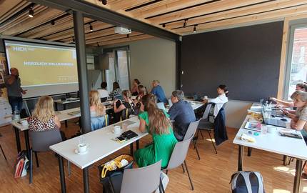 Blick in den Schlungsraum