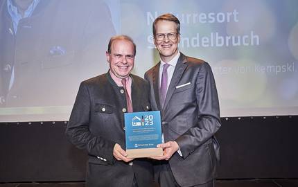 Naturresort Schindelbruch mit Busche-Award 2023 ausgezeichnet - Ressourcen schonen, Natur bewahren, Innovationskraft nutzen Preisverleihung