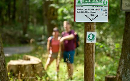 Wandern auf dem Harzer Hexen-Stieg bei Thale