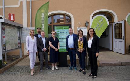 IMG-Pressesprecherin Stefanie Middendorf, Bürgermeister Stadt Kalbe (Milde) Andreas Pietsch, Stadtrat Kalbe (Milde) Karsten Klingbeil, Landtagsabgeordnete Sandra Hietel-Heuer, ART-Geschäftsführerin Carla-Reckling-Kurz