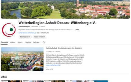 YouTube-Kanal der WelterbeRegion