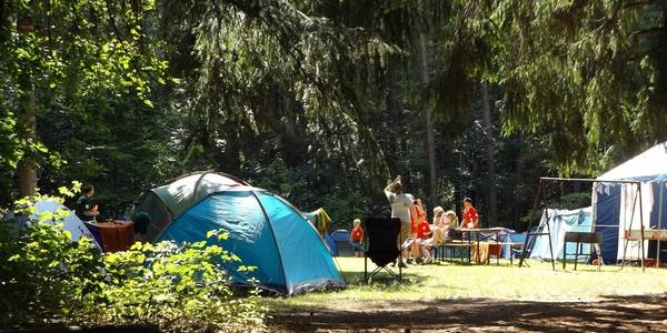 Zelt auf einem Campingplatz