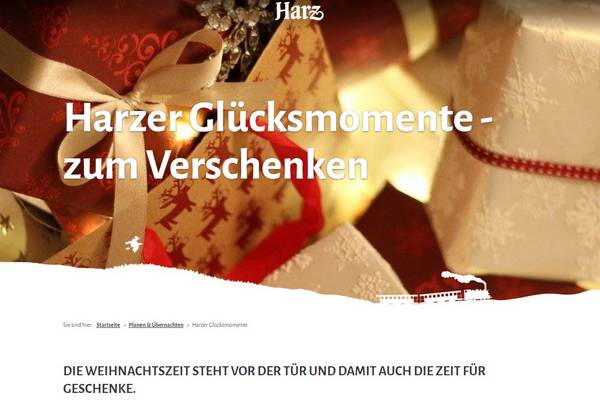 Website Harzer Gluecksmomente HTV