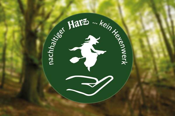 „Logo auf Wald“