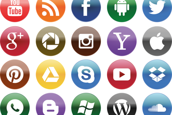 Logos soziale Medien