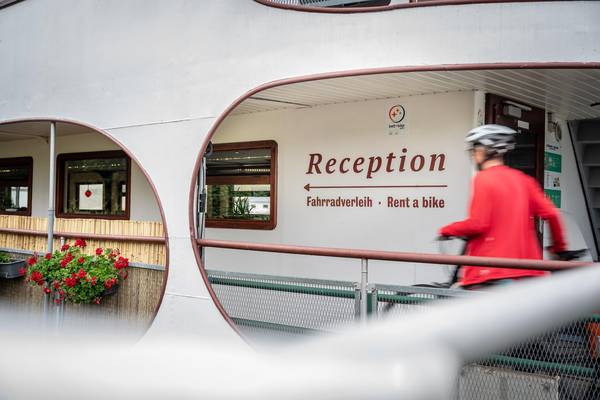 Rezeption Bett Bike-Unterkunft