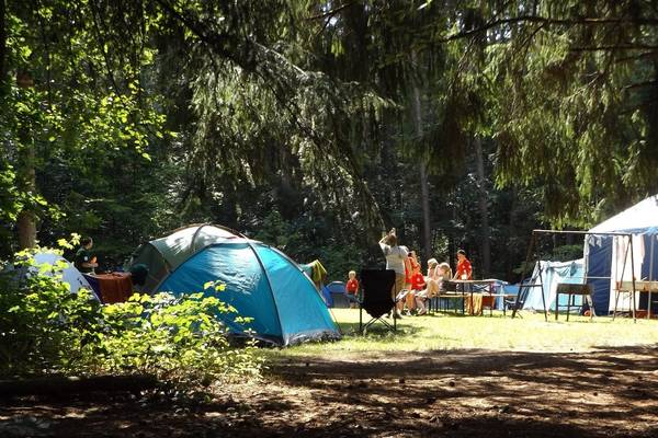 Zelt auf Campingplatz