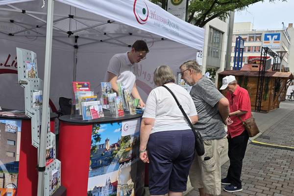 Die WelterbeRegion auf der Anhalt-Meile beim Dessauer Stadtfest