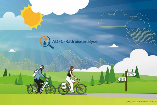 Strecken, Budgets, Trends: ADFC startet Radreiseanalyse 2025 adfc radreiseanalyse keyvisual 2025 presse 3000px