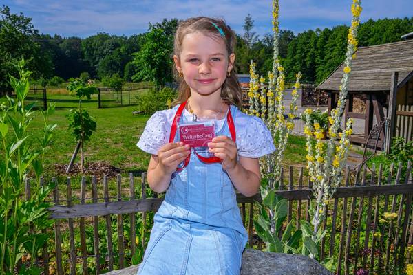 Mädchen mit WelterbeCard